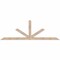 Ekena Millwork Saratoga Smooth Timber Gable Bracket, Douglas Fir, 84"W x 28"H x 3 1/2"D x 3 1/2"F, 8/12 Pitch GBW084X28X0404SAR00SDF - alternate 1